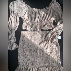 Dreamy Ruched Skirt Set